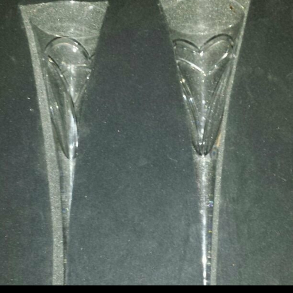 Waterford crystal champagne flutes